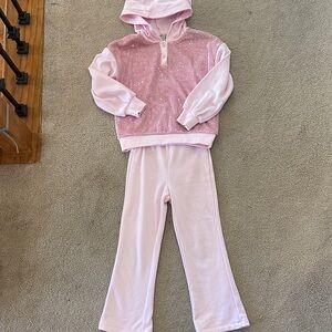 Habitual Light Pink Sequin Hoodie set